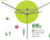 Promo Séchoir extérieur Lift-O-Matic rotatif 60 m + ancre à 69,90 € dans le catalogue Mr.Bricolage à Wissembourg