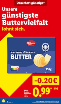 Butter im Lidl Prospekt "Der Preisführer macht Deutschland dauerhaft günstiger!" mit 18 Seiten (Magdeburg)