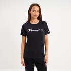 Promo T-shirt manches courtes coton Champion noir femme à 17,49 € dans le catalogue La Halle à Montauban