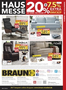 Sofa im aktuellen BRAUN Möbel-Center Prospekt (Freiburg (Breisgau)) Sofa im BRAUN Möbel-Center Prospekt "HAUSMESSE" mit 20 Seiten (Freiburg (Breisgau))