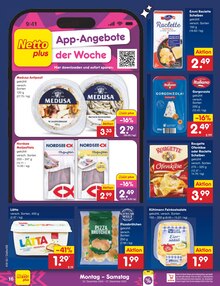 Pizza im Netto Marken-Discount Prospekt "Aktuelle Angebote" mit 58 Seiten (Ulm)