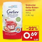 Aktuelles Gelier Rübenzucker 2:1 Angebot bei Netto Marken-Discount in Würzburg ab 0,69 €