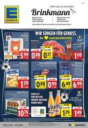 EDEKA Prospekt für Lage mit 24 Seiten EDEKA Prospekt für Lage: "Aktuelle Angebote", 24 Seiten, 22.06.2026 - 27.06.2026