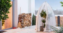 Winterschutzzelt für Großpflanzen bei BAUHAUS in Laatzen Winterschutzzelt für Großpflanzen im Angebot bei BAUHAUS Laatzen für 109,00 €