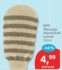 Massage-Handschuh Leinen von Riffi im aktuellen budni Prospekt