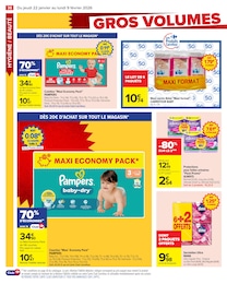 Offre Pampers dans le catalogue Carrefour du moment à la page 38