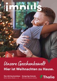 Buchhandlung Prospekt von Thalia in Fürth Aktueller Thalia Buchhandlungen Prospekt für Fürth: Unsere Geschenkewelt - Hier ist Weihnachten zu Hause. mit 84} Seiten, 11.11.2024 - 24.12.2024