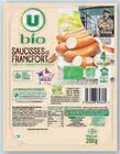 Saucisses Francfort - U Bio en promo chez Super U Versailles