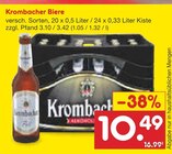 Aktuelles Krombacher Biere Angebot bei Netto Marken-Discount in Emden ab 10,49 €