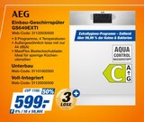 Einbau-Geschirrspüler GS649EXTI Angebote von AEG bei expert Schwabach für 599,00 €