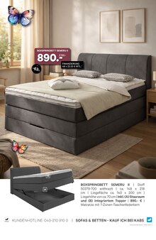 Boxspringbett im Kabs Prospekt "DOPPELT SPAREN!" mit 58 Seiten (Essen)