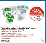 Yaourt Bio au lait de brebis nature - Vrai dans le catalogue Monoprix