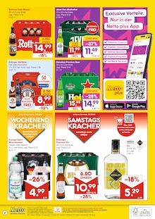 Bier im Netto Marken-Discount Prospekt "DER ORT, AN DEM DU IMMER AUSGEZEICHNETE PREISE FINDEST." mit 2 Seiten (Albstadt)