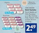 Duft-Teelichte im Angebot bei ALDI SÜD in Kleve Duft-Teelichte Angebote von Home Creation bei ALDI SÜD Kleve für 2,49 €