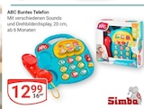 ABC Buntes Telefon im Angebot bei GLOBUS in Hanau ABC Buntes Telefon Angebote von Simba bei GLOBUS Hanau für 12,99 €