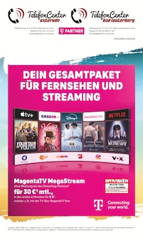 Fernseher im TelefonCenter Osterode Prospekt "DEIN GESAMTPAKET FÜR FERNSEHEN UND STREAMING" mit 8 Seiten (Goslar)