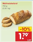 Aktuelle Brot Angebote bei Netto Marken-Discount in Pforzheim Aktuelles Weltmeisterbrot Angebot bei Netto Marken-Discount in Pforzheim ab 1,79 €