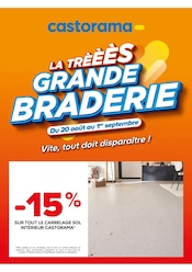 Catalogue Bricolage Castorama en cours à Arcangues et alentours, "LA TRÈÈÈS GRANDE BRADERIE", 1 page, 20/08/2025 - 01/09/2025