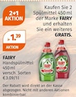 Handspülmittel von Fairy im aktuellen Müller Prospekt