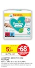 Lingettes sensitive x52 - Pampers dans le catalogue Intermarché