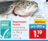 Aktuelle Forelle Angebote bei Netto Marken-Discount in Ludwigshafen (Rhein) Aktuelles Regenbogen-Forelle Angebot bei Netto Marken-Discount in Ludwigshafen (Rhein) ab 1,19 €