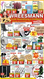 Wreesmann Sonderposten Prospekt der aktuellen Woche mit 12 Seiten, gültig von 27.10.2025 bis 01.11.2025, in Großbeeren und Umgebung Aktueller Wreesmann Sonderposten Prospekt in Großbeeren und Umgebung, "DEIN SAISON- & SONDERPOSTENMARKT!" mit 12 Seiten, 27.10.2025 - 01.11.2025