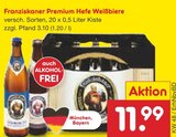 Premium Hefe Weißbiere bei Netto Marken-Discount im Prospekt "" für 11,99 €