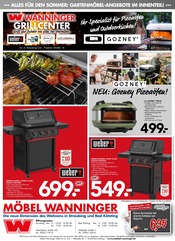 Gasgrill im Möbel Wanninger Prospekt in Straubing Aktueller Möbel Wanninger Prospekt mit Gasgrill, "IHR ZUHAUSE IN BESTEN HÄNDEN", Seite 32