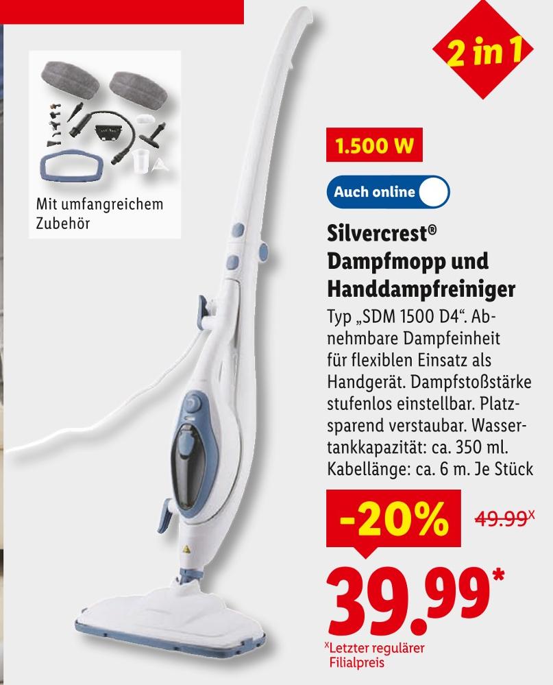 Dampfmopp und Handdampfreiniger