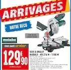 Scie à onglet radiale - KS 216 M - 1100 W - Metabo dans le catalogue Brico Cash