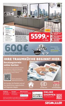 Kuchen im Segmüller Prospekt "Zum Glück gibt’s Segmüller - Jetzt bis zu 1750 € sparen" mit 36 Seiten (Ingolstadt)
