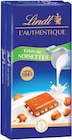 Tablette de chocolat l'authentique lait noisettes - LINDT en promo chez Intermarché Super Castres à 1,90 €