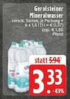 EDEKA Düren - Mineralwasser Angebot im Prospekt Mineralwasser bei EDEKA im Düren Prospekt für 3,33 €
