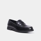 Mocassins à bout rond noir homme - La Halle à Argenteuil Mocassins à bout rond noir homme en promo chez La Halle Argenteuil à 35,99 €