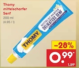 mittelscharfer Senf von Thomy für 0,99 € bei Netto Marken-Discount im Angebot mittelscharfer Senf von Thomy im aktuellen Netto Marken-Discount Prospekt