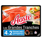 Jambon cru Les Grandes Tranches - AOSTE en promo chez Carrefour Grenoble à 4,79 €