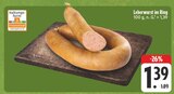 Leberwurst im Ring im Angebot bei EDEKA in Chemnitz Leberwurst im Ring Angebote bei EDEKA Chemnitz für 1,39 €