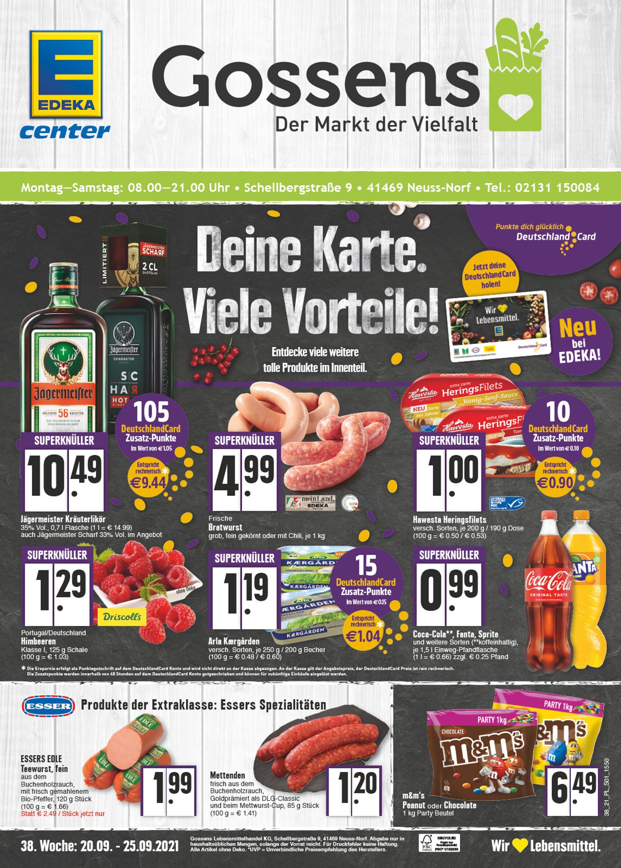 E center Prospekt für Neuss mit 24 Seiten E center Prospekt für Neuss: "Aktuelle Angebote", 24 Seiten, 20.09.2021 - 25.09.2021