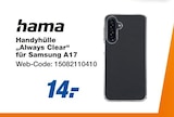 Handyhülle Always Clear für Samsung A17 Angebote von hama bei expert Gotha für 14,00 €