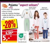 Pyjama "aspect velours" enfant dans le catalogue Norma