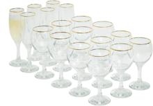 SERVICE 18 VERRES - Gifi à Saint-Maur-des-Fossés SERVICE 18 VERRES en promo chez Gifi Saint-Maur-des-Fossés à 16,40 €
