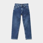 Promo Jeans regular stretch 5 poches denim stone garçon à 17,99 € dans le catalogue La Halle à Malauzat