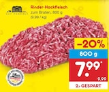 Aktuelles Rinder-Hackfleisch Angebot bei Netto Marken-Discount in Augsburg ab 7,99 €