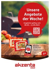 Aktueller Akzenta Supermarkt Prospekt in Hattingen und Umgebung, "Unsere Angebote der Woche!" mit 8 Seiten, 06.05.2024 - 11.05.2024