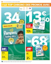 Pampers Angebote im Prospekt "LE TOP CHRONO DES PROMOS" von Carrefour auf Seite 6