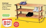 Schuhregal im Angebot bei GLOBUS in Neubrandenburg Schuhregal Angebote von KESPER bei GLOBUS Neubrandenburg für 8,99 €