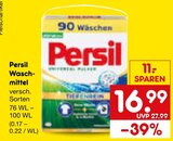 Waschmittel im Netto Marken-Discount Prospekt Waschmittel von Persil im aktuellen Netto Marken-Discount Prospekt für 16,99 €