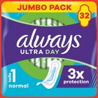 Serviettes hygiéniques ultra normal - ALWAYS en promo chez Intermarché Serviettes hygiéniques ultra normal - ALWAYS dans le catalogue Intermarché