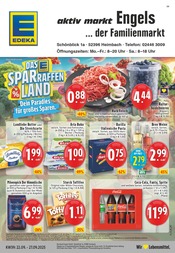 Aktueller EDEKA Supermarkt Prospekt in Nideggen und Umgebung, "Aktuelle Angebote" mit 24 Seiten, 22.09.2025 - 27.09.2025