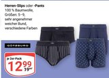Herren-Slips oder -Pants im Angebot bei GLOBUS in Bruchsal Herren-Slips oder -Pants Angebote von Götzburg bei GLOBUS Bruchsal für 12,99 €